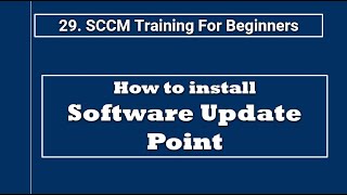 Install SCCM Software Update Point StepbyStep Guide Free Tutorial [upl. by Annayad]