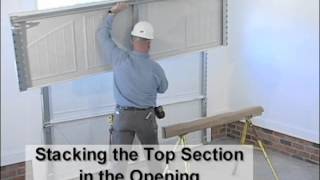 How to Install Garage Door Sections and Tracks [upl. by Cicero]