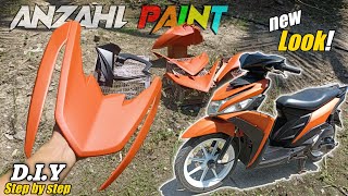 Mio i125 fairings DIY repaint using Anzahl paint quotStep by stepquot  𝘽𝙊𝘽𝙒𝙀𝙍𝙆𝙕 [upl. by Nanam]