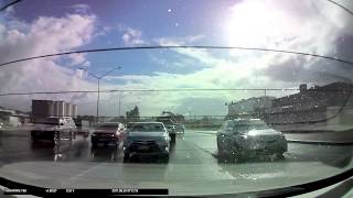 Dash Cam Trailer Unhitches Rear Footage Part 1 [upl. by Lynnell667]