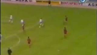 AngliShqipëri Wembley 1989  Gol Demollari [upl. by Aihsatsan823]