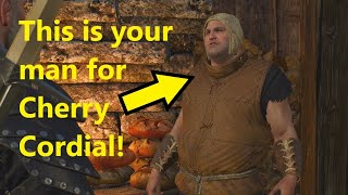 Where to Find Cherry Cordial  The Witcher 3  Where Get Cherry Cordial Where buy cherry cordial [upl. by Ryun43]