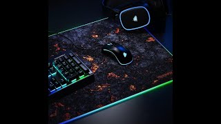 TITANWOLF Tappetino per Mouse RGB XXL 900x400mm  Mousepad 7 Colori LED e 4 Effetti [upl. by Acirt373]