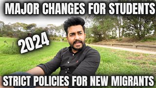 AUSTRALIA STUDENT VISA LATEST NEWS  NEW MIGRATION POLICY 2024 [upl. by Ettenad194]