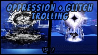 part 2 Trolling with GLITCH and OPPRESSION  Roblox Sols RNG [upl. by Eerrahs]