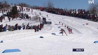 Klaebo vinner 15 km i Canada längdskidor 2017 [upl. by Gilman]