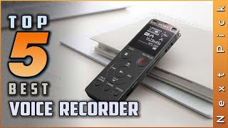 Top 5 Best Voice Recorders Review in 2024 [upl. by Naawaj]