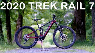 2020 Trek Rail 7 review  eMTB Videos [upl. by Lokin345]