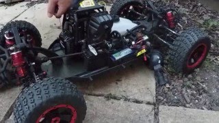 Zenoah G320 hard to start LOSI DBXL [upl. by Aikmat559]