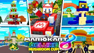 Mario Kart Minecraft MUSHROOM CUP FULL MOVIE [upl. by Hamon]