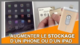 Augmenter lespace de stockage dun iPhone  iPad  clé USB lightning [upl. by Marika]