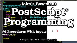 Postscript 6 Procedures With Input Argments [upl. by Gilli]