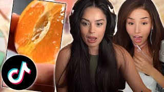 Valkyrae and Pokimane on THIRST TRAP TikToks [upl. by Matthiew856]