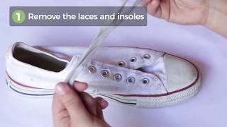 How to Wash Your Sneakers in the Washing Machine [upl. by Lethia]