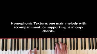 Monophonic Homophonic Polyphonic Texture [upl. by Roede582]