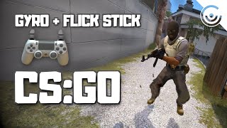 CSGO with Gyro  Flick Stick on a DualShock 4 JSM [upl. by Yerhcaz]