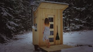 How to build a LUXURIOUS sauna without carpentry experience in 30 days [upl. by Idarb236]