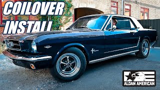 Installing Coilovers On A 1965 Ford Mustang Coilover Kit [upl. by Trinia]