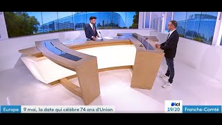 Julien PEA Maison de lEurope journal de France 3 FrancheComté sur lUnion européenne au quotidien [upl. by Jurkoic]