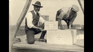 il y a 100 ans  vidéo de la pose de la 1ère pierre de SFX le 21 avril 1924 [upl. by Simara]