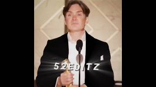 Golden Globes Award Cillian Murphy  Cillian Murphy Edit  52 EDITZ [upl. by Ididn]