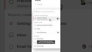 See your current and upcoming tasks directly from the command menu ✨ [upl. by Yhtorod]