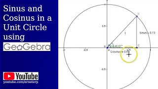 Sinus and Cosinus in a Unit Circle using Geogebra [upl. by Basilius788]