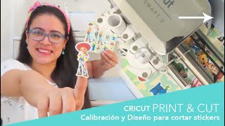 IMPRIMIR Y CORTAR CON CRICUT ⚡I crear Stickers en cricut desde cero [upl. by Amelita]