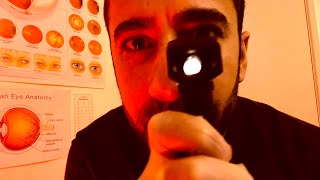 ASMR Eye Exam is Soft Spoken amp Unintelligible roleplay [upl. by Gerta583]