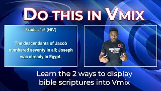 How to display bible scriptures into vmix [upl. by Atniuqal]