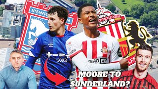 Ipswich vs Sunderland Injury Updates  Moore To Sunderland  shirt giveaway news [upl. by Amluz458]