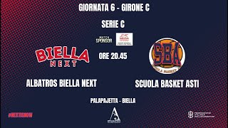 Serie C Albatros Biella Next  Scuola Basket Asti [upl. by Onitrof298]