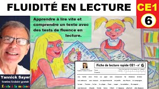 Améliorer la fluidité de lecture ce1  fiche à imprimer gratuit  6 [upl. by Sherye862]