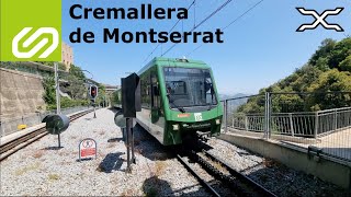 Cremallera de Montserrat  Rack railway  CAB RIDE  FGC  Catalunya  Spain [upl. by Assirk]