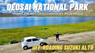 DEOSAI NATIONAL PARK ON SUZUKI ALTO  SHEOSAR LAKE  COMPLETE ROAD GUIDE deosaiplains sheosarlake [upl. by Golding]