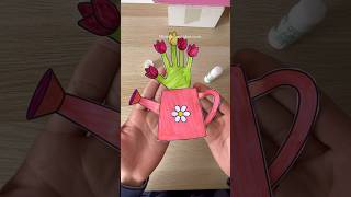 Mother’s Day Handprint Craft  Tulip Craft Ideas For Mothers Day mothersday [upl. by Odravde265]