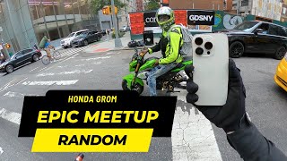 EPIC NYC HONDA GROM RANDOM MEETUP [upl. by Fanni805]