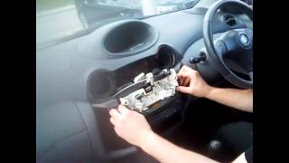 Radio Removal Toyota Yaris 19992005  JustAudioTips [upl. by Padriac137]