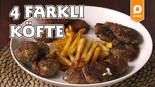 4 Farklı Köfte Tarifi  Onedio Yemek  Tek Malzeme Çok Tarif [upl. by Ainecey]