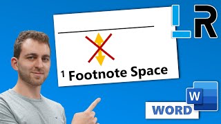 MS Word Remove large space beforeabove footnotes  1 MINUTE [upl. by Atiekal]