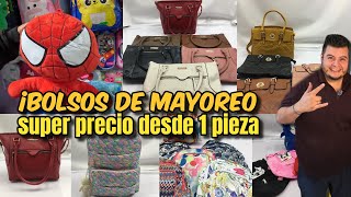 ¡BOLSOS A SUPER PRECIOS😲🤩 bolsos de MAYOREO en el centro de la CDMX 👜👝 mochilas para mujer ✅✅ [upl. by Lacombe]