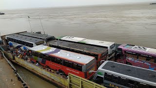 Bangladesh Biggest Ferry Ghat Paturia  Ferry Services Bangladesh  Ferry Ghat Moving [upl. by Carleen]