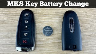 2013  2016 Lincoln MKS Key Fob Battery Replacement  How To Replace Change MKS Remote Batteries DIY [upl. by Akcinahs716]