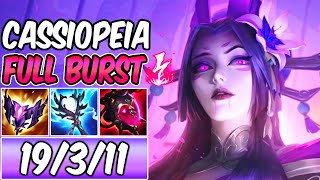 FULL AP BURST CASSIOPEIA WITH ELECTROCUTE  New Build amp Runes  League of Legends [upl. by Namurt377]