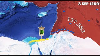 Mongols vs Mamluks  The Battle of Ain Jalut using Google Map  History in Urdu [upl. by Daisi]