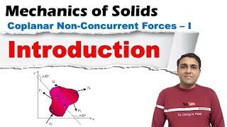 Introduction  Coplaner NonConcurent Forces  Mechanics of Solids [upl. by Siver]