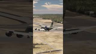 Hard Landing  Airbus A380 Malaysia Airlines Landing at Göteborg Landvetter Airport shorts [upl. by Sine]