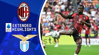 AC Milan vs Lazio  Extended Highlights  Serie A  CBS Sports Golazo [upl. by Aihtyc]