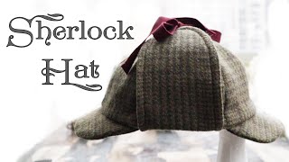 Making a Sherlock Holmes Deerstalker Hat [upl. by Reggis]