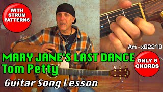 Acoustic Guitar song lesson learn Mary Janes Last Dance by Tom Petty [upl. by Ahtilat]